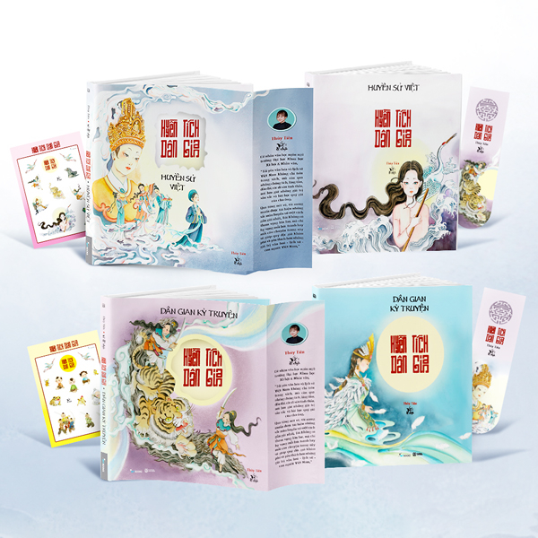 Bo Sach Huyen Tich Dan Gian - Huyen Su Viet + Dan Gian Ky Truyen (Bo 2 Cuon) - Ban Dac Biet - Tang Kem 2 Bookmark + 2 Sticker