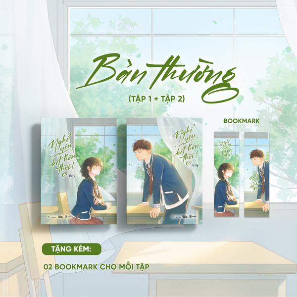 Bộ Sách Nghỉ Yêu, Kết Hôn Thôi! - Tập 1 + Tập 2 (Bộ 2 Tập) - Tặng Kèm 2 Bookmark