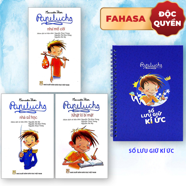 Bo Sach Papelucho - Nha Su Hoc + Nhat Ky Bi Mat + Nhu Mo Coi (Bo 3 Tap) - Tang Kem So Luu Giu Ki Uc - Doc Quyen Fahasa