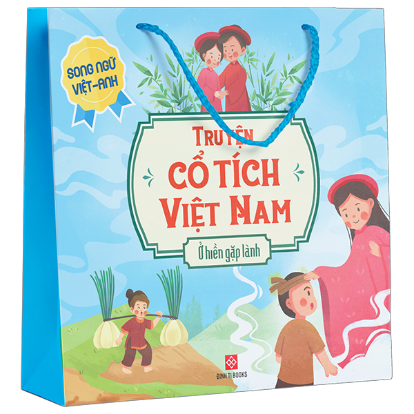 bộ sách truyện cổ tích việt nam - ở hiền gặp lành - song ngữ việt-anh (túi 5 cuốn)