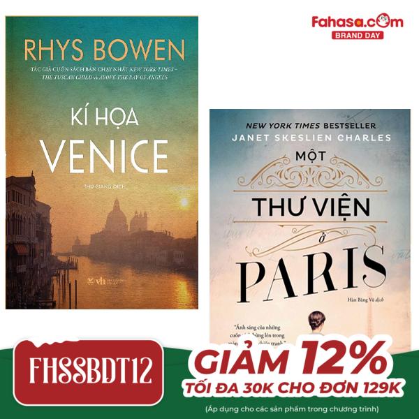 bộ sách văn học lãng mạn: kí họa venice + một thư viện paris (bộ 2 cuốn)