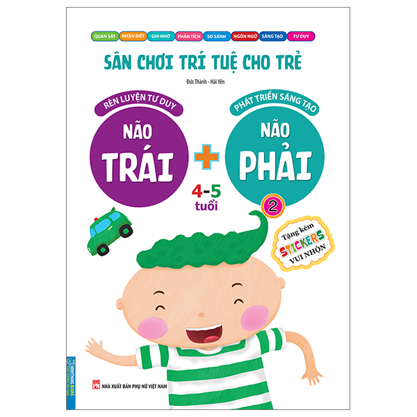 bộ sân chơi trí tuệ cho trẻ - rèn luyện tư duy não trái + phát triển sáng tạo não phải - dành cho bé 4-5 tuổi - tập 2