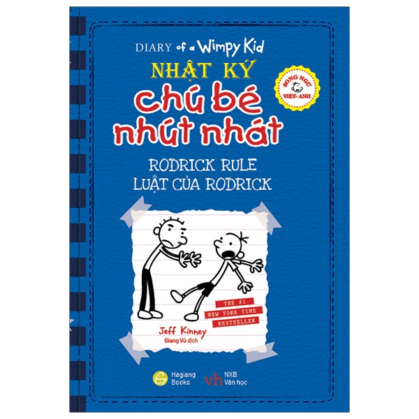 bộ song ngữ việt - anh - diary of a wimpy kid - nhật ký chú bé nhút nhát - tập 2: luật của rodrick - rodrick rules