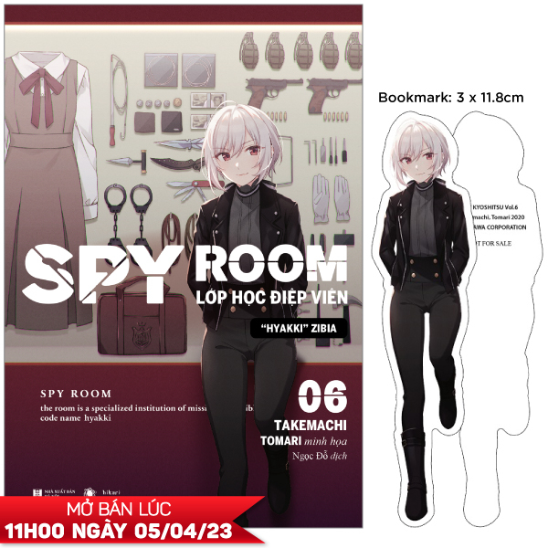 bộ spy room - lớp học điệp viên - tập 6: hyakki zibia - tặng kèm bookmark