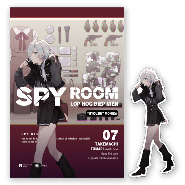 bộ spy room - lớp học điệp viên - tập 7: hyoujin monika - tặng kèm bookmark