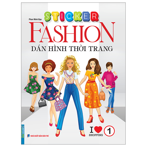 bộ sticker fashion - dán hình thời trang - tập 1