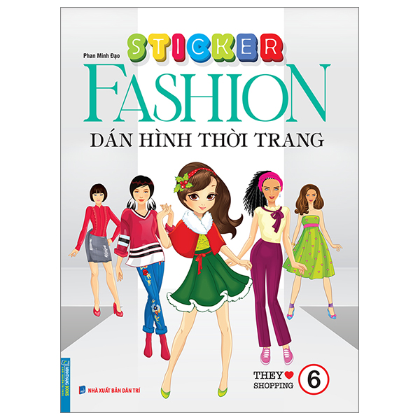 bộ sticker fashion - dán hình thời trang - tập 6