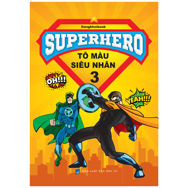 bộ superhero - tô màu siêu nhân 3