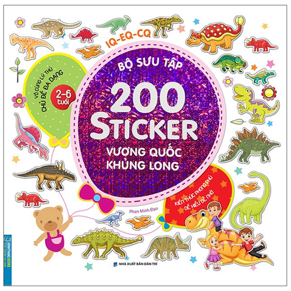 bộ sưu tập 200 sticker - vương quốc khủng long (tái bản 2022)