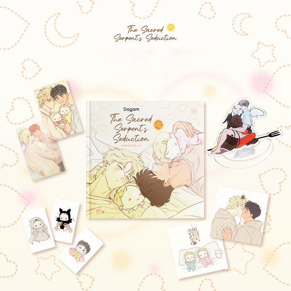 Bộ The Sacred Serpent's Seduction - Artbook - Bản Đặc Biệt - Bìa Cứng - Tặng Kèm 2 Postcard Giấy + 2 Card Bo Góc Nhựa + 3 Card Bo Góc Mini + 1 Standee Bập Bênh
