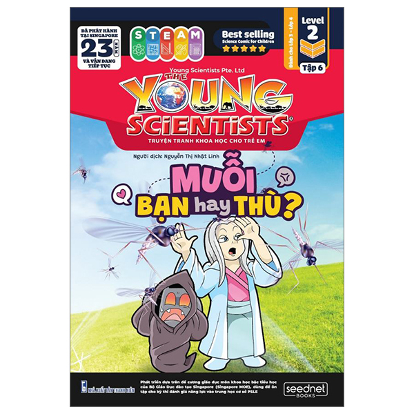 bộ the young scientist - truyện tranh khoa học cho trẻ em - level 2 - tập 6: muỗi - bạn hay thù?