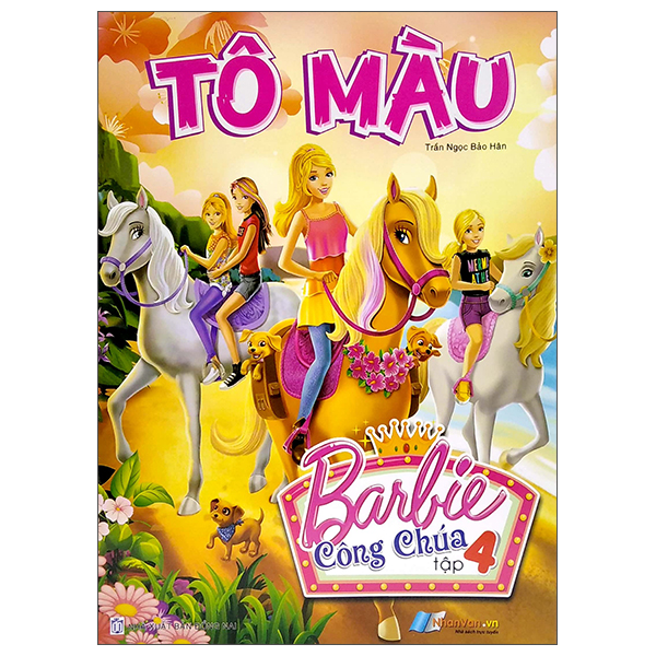 bộ tô màu barbie công chúa - tập 4