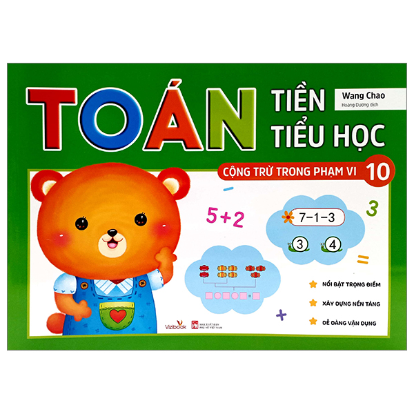 bộ toán tiền tiểu học - cộng trừ trong phạm vi 10 (tái bản 2023)