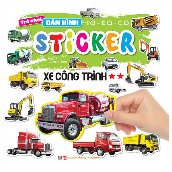 Bo
						
										
										Tro Choi Dan Hinh IQ-EQ-CQ - Sticker - Xe Cong Trinh - Tap 2