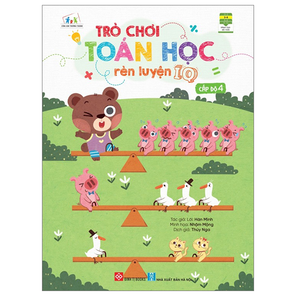 bộ trò chơi toán học rèn luyện iq - cấp độ 4 (dành cho trẻ từ 3-9 tuổi)