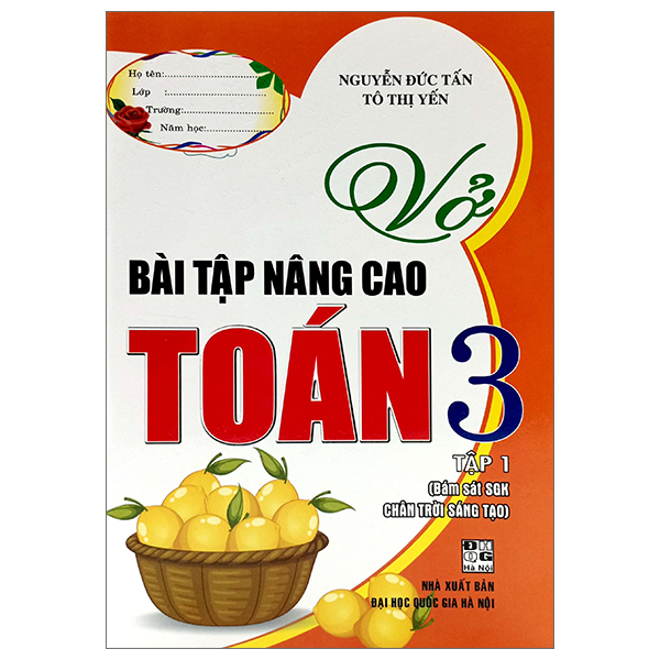 bộ vở bài tập nâng cao toán 3 - tập 1 (bám sát sgk chân trời sáng tạo)