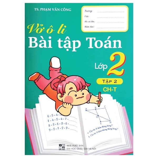 bộ vở ô li bài tập toán lớp 2 - tập 2