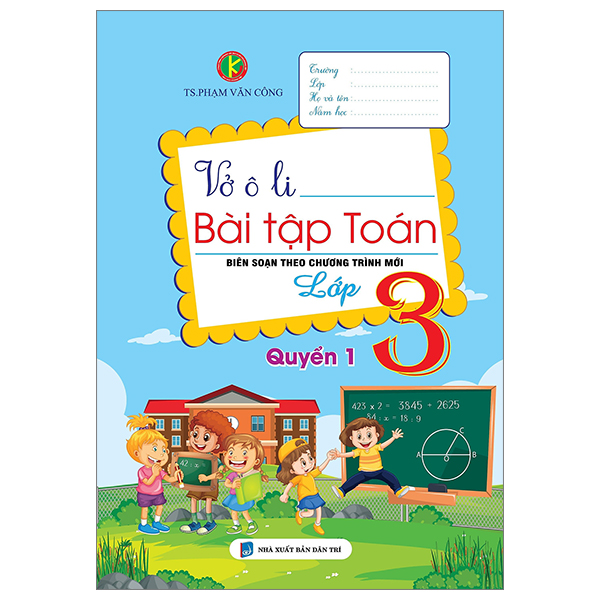 bộ vở ô li bài tập toán lớp 3 - quyển 1