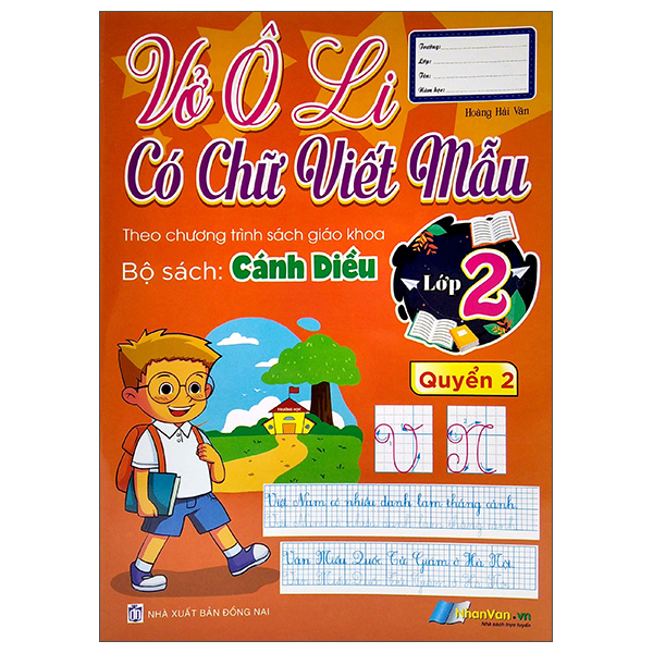 bộ vở ô li có chữ viết mẫu 2 - quyển 2 - cánh diều