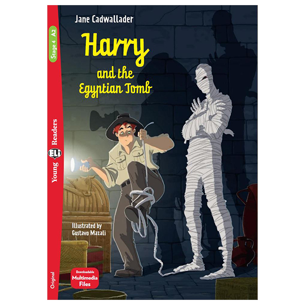 bộ young eli readers - harry and the egyptian tomb - stage 4 a2 - downloadable multimedia