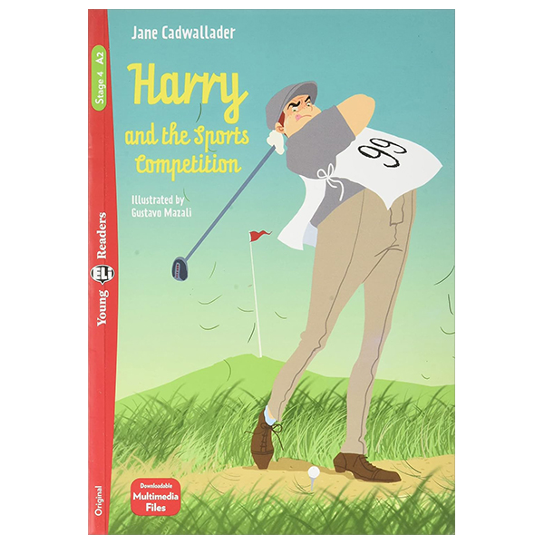 bộ young eli readers - harry and the sports competition - stage 4 a2 - downloadable multimedia