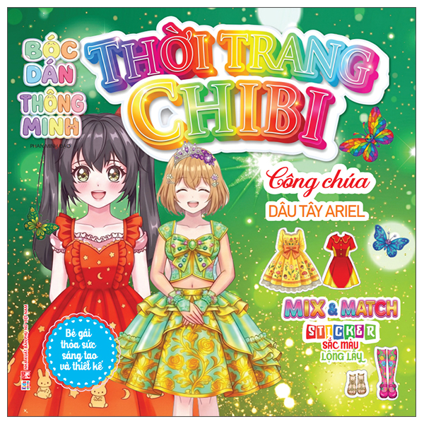 Bóc Dán Thông Minh - Thời Trang Chibi - Công Chúa Dâu Tây Ariel