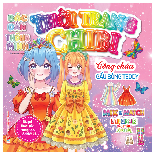 Bóc Dán Thông Minh - Thời Trang Chibi - Công Chúa Gấu Bông Terry