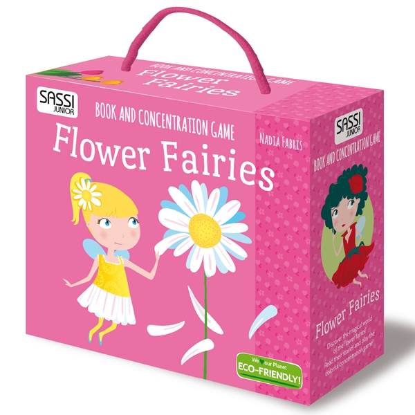 book and concentration game: flower fairies