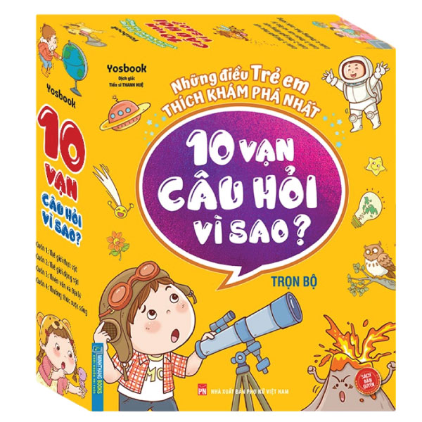 boxset những điều trẻ em thích nhất - 10 vạn câu hỏi vì sao (bộ 4 cuốn)