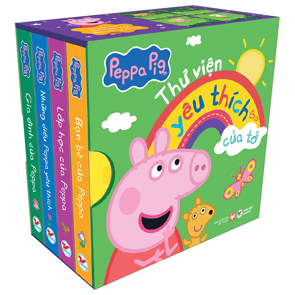 Boxset Peppa Pig - Thư Viện Yêu Thích Của Tớ (Hộp 4 Cuốn)