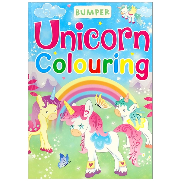 bumper unicorn colouring