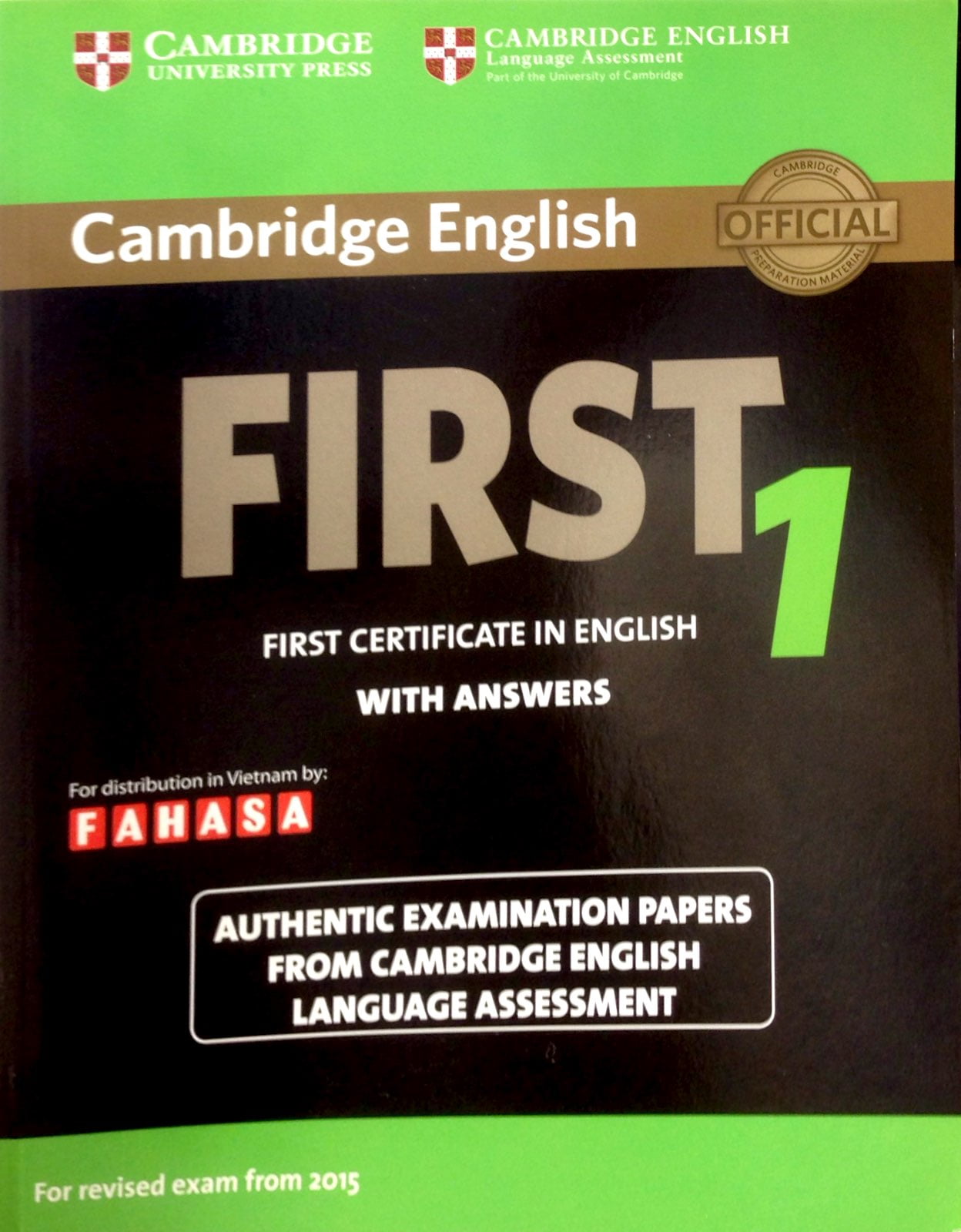 cambridge english first 1 for revised exam from 2015 student's book with answers fahasa edition