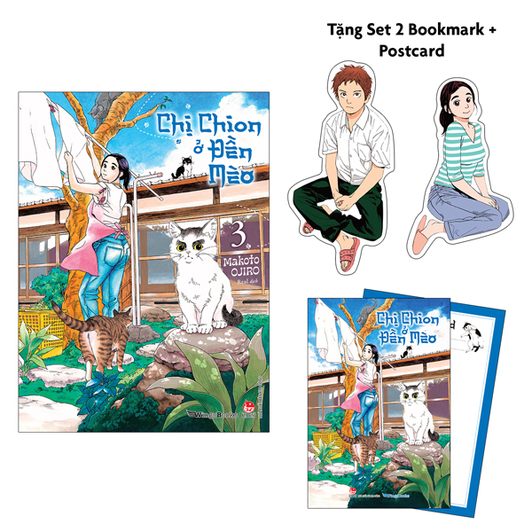 chị chion ở đền mèo - tập 3 - tặng kèm 2 bookmark + 1 postcard