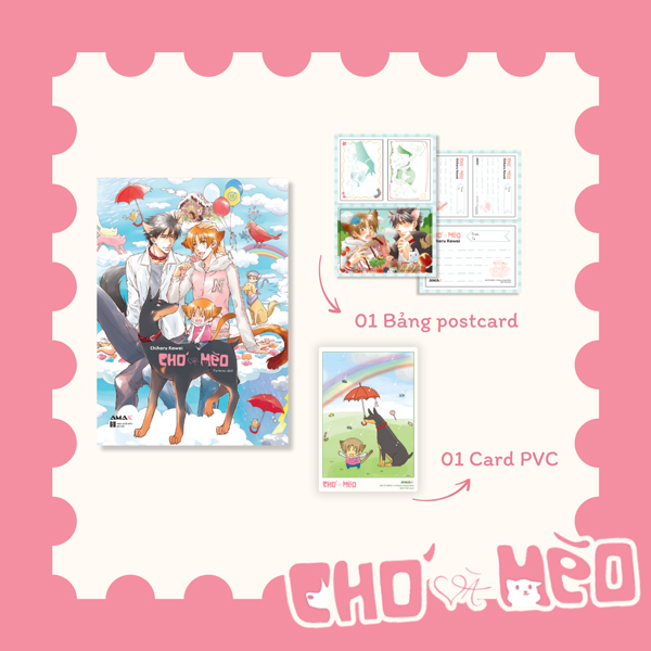 chó và mèo - tặng kèm card pvc + bảng postcard hai mặt