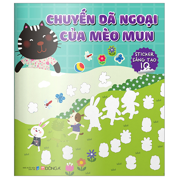 chuyến dã ngoại của mèo mun - sticker iq