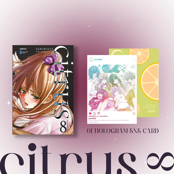 citrus - tập 8 - tặng kèm hologram postcard hai mặt