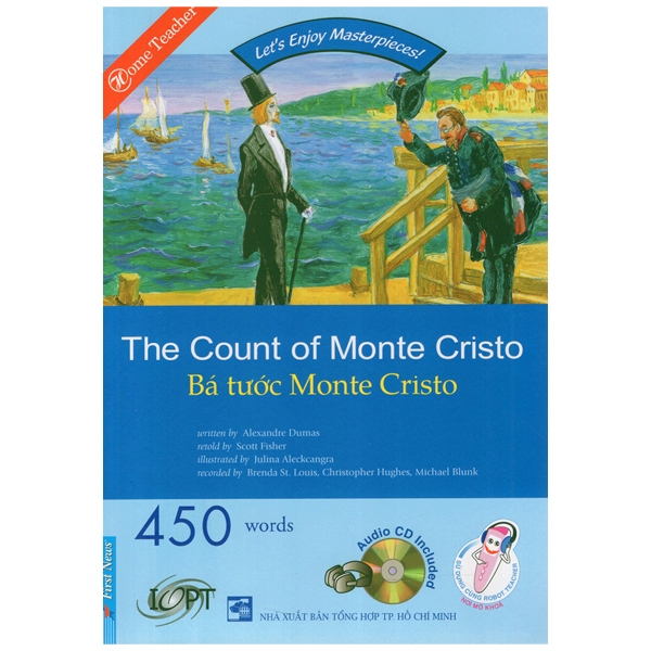 combo happy reader - bá tước monte cristo (sách kèm cd)