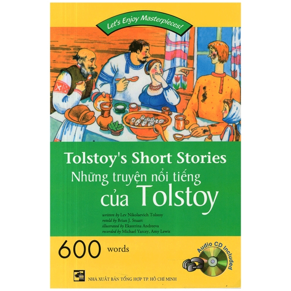 combo happy reader: tolstoy's short stories (sách kèm cd)