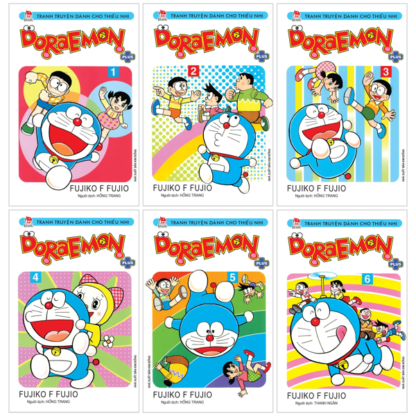 combo manga - doraemon plus: tập 1 - 6 (bộ 6 tập)