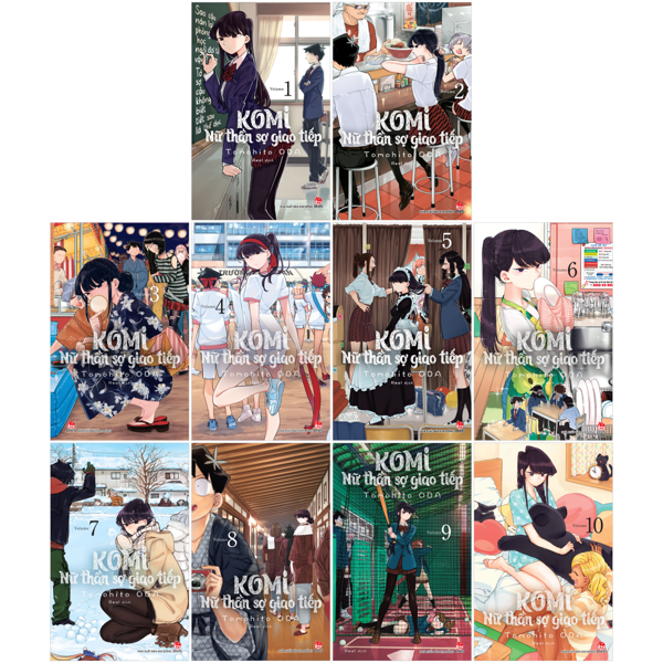 Combo Manga - Komi - Nu Than So Giao Tiep: Tap 1 - 10 (Bo 10 Tap)