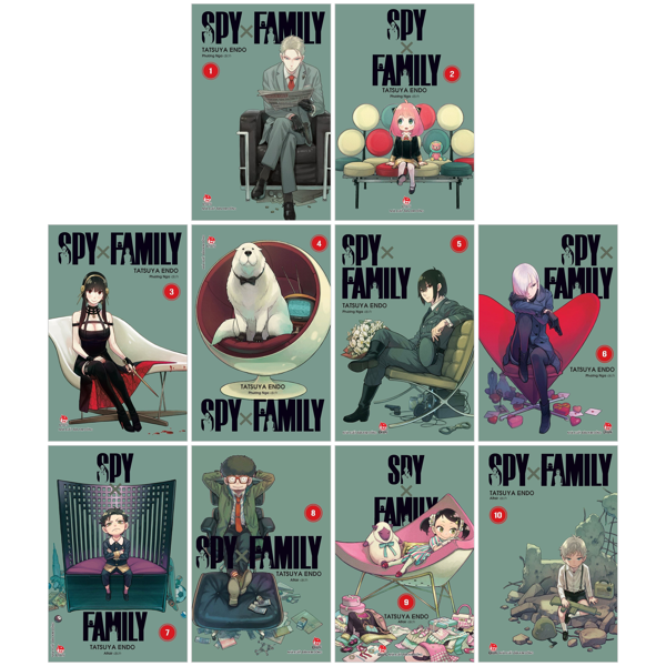 combo manga - spy x family: tập 1 - 10 (bộ 10 tập)