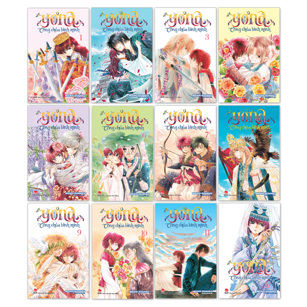 combo manga - yona - công chúa bình minh: tập 1-12 (bộ 12 tập) (tái bản 2024)