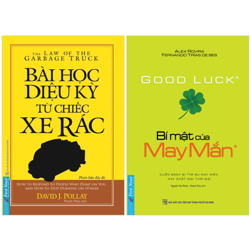 combo sách bài học diệu kỳ từ chiếc xe rác - khổ nhỏ + bí mật của may mắn - khổ nhỏ (bộ 2 cuốn)