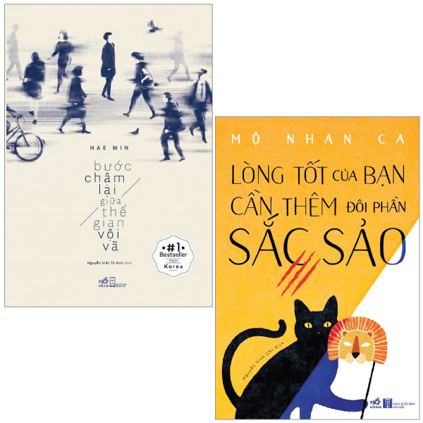 combo sách bước chậm lại giữa thế gian vội vã + lòng tốt của bạn cần thêm đôi phần sắc sảo (bộ 2 cuốn)