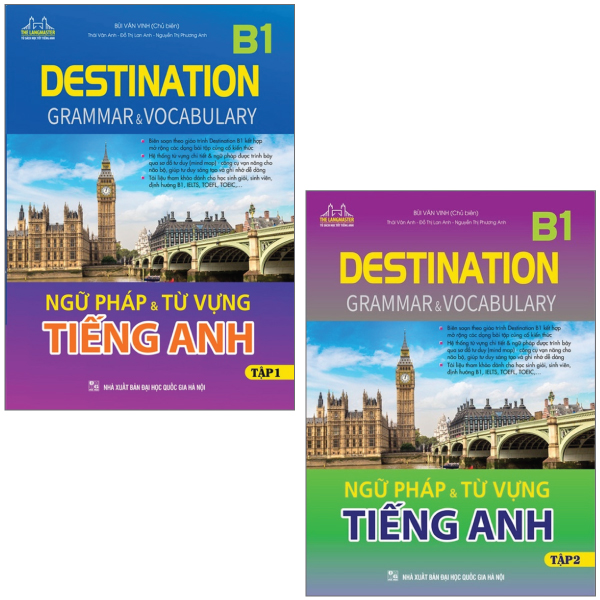 combo sách destination b1 - ngữ pháp và từ vựng tiếng anh (bộ 2 cuốn)