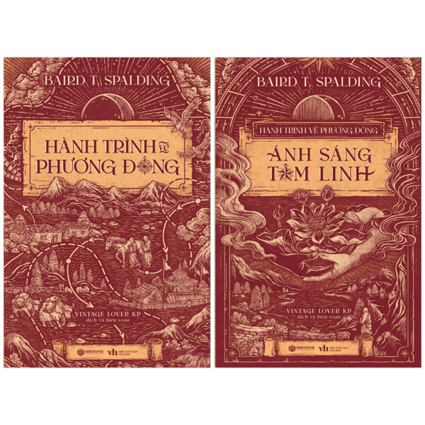 Combo Sach Hanh Trinh Ve Phuong Dong + Hanh Trinh Ve Phuong Dong - Anh Sang Tam Linh (Bo 2 Cuon)