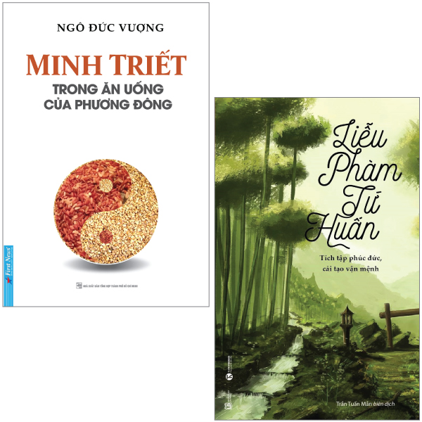 combo sách minh triết trong ăn uống của phương đông + liễu phàm tứ huấn - tích tập phúc đức, cải tạo vận mệnh (bộ 2 cuốn)