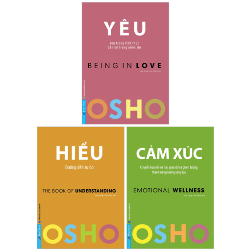 combo sách osho - cảm xúc + yêu + hiểu (bộ 3 cuốn)