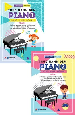 combo thực hành đệm piano - chủ đề: ca khúc thiếu nhi (bộ 2 cuốn)