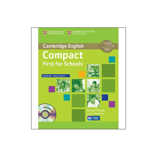 compact first for schools workbook without answers with audio-cd